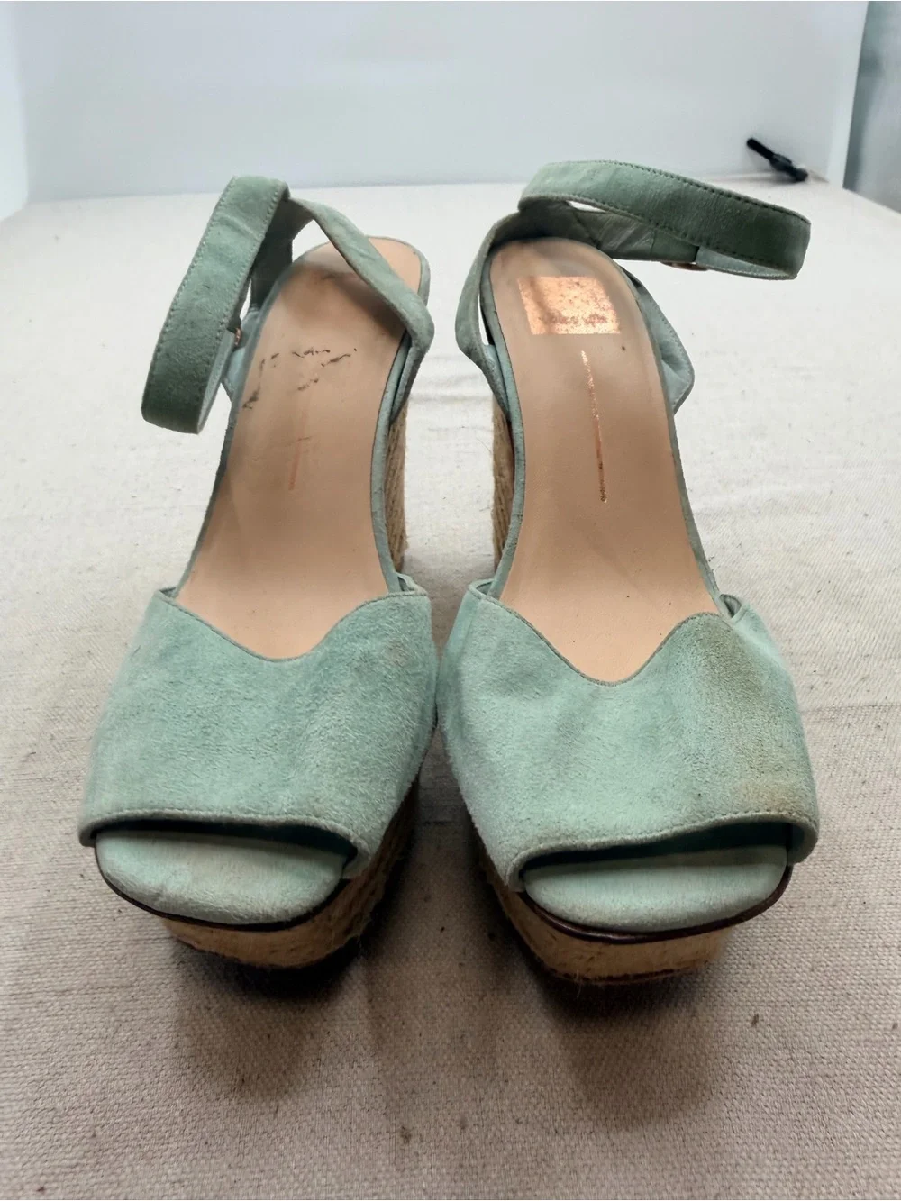 Dolce Vita Women’s Mint Green Espadrille Wedge Sandals